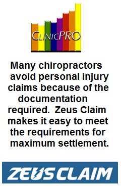 PI cases for chiropractic practices can receive maximum reimbursement for auto accidents through Zeus claim software.