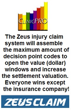 Marilyn K Gard and ClinicPro software team with Zeus claim software to handle personal injury claims.